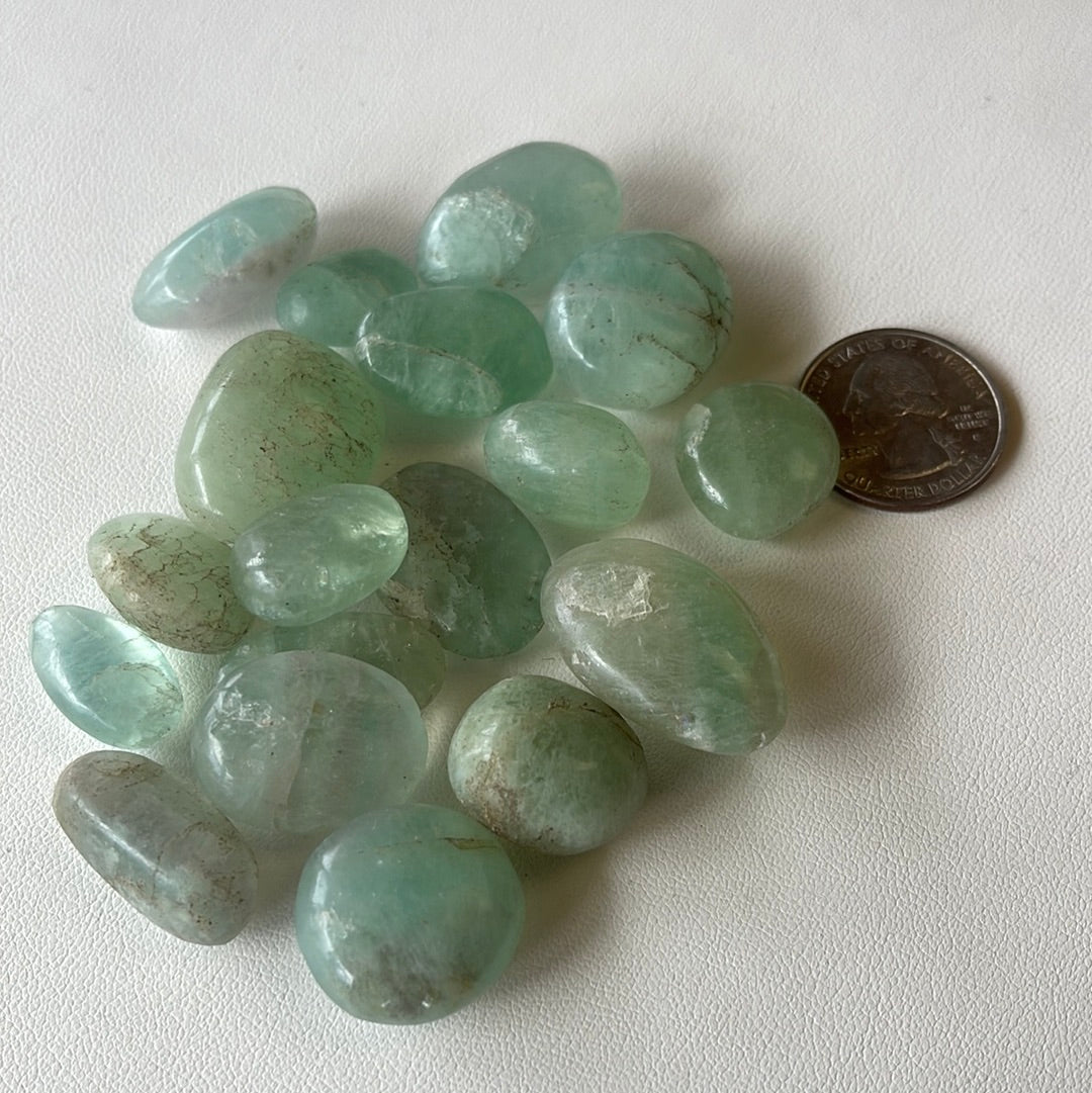 Green Fluorite Tumbles Mountain Mineral Market